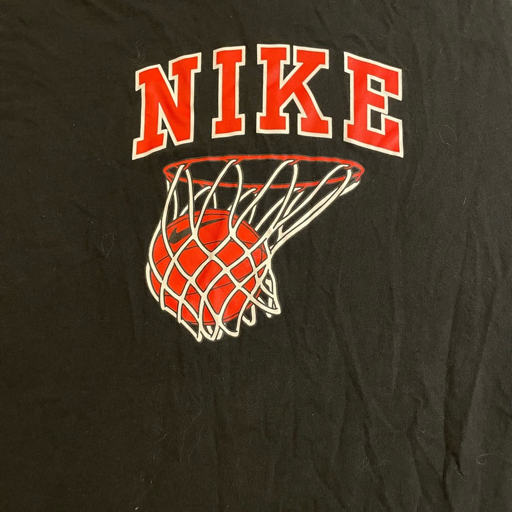 Nike Black Tee with Red Lettering